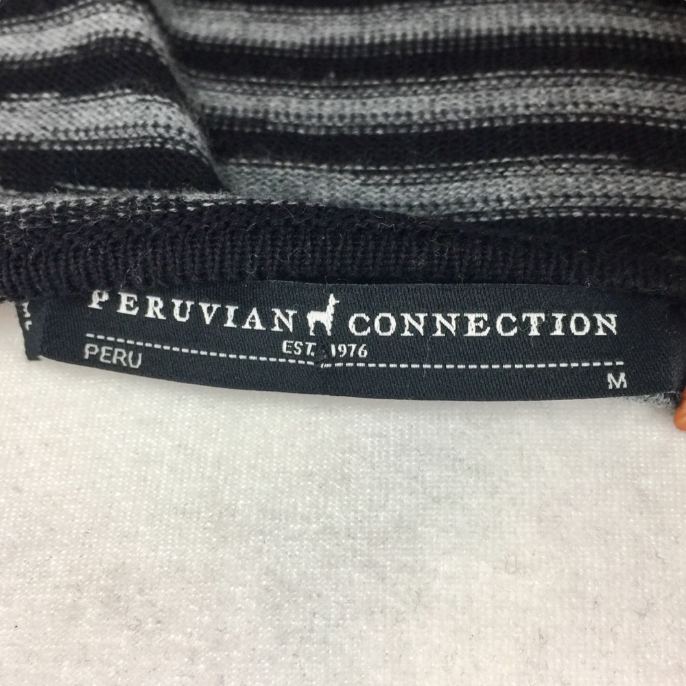 Striped Black and Gray Dress - Picture 7 of 8